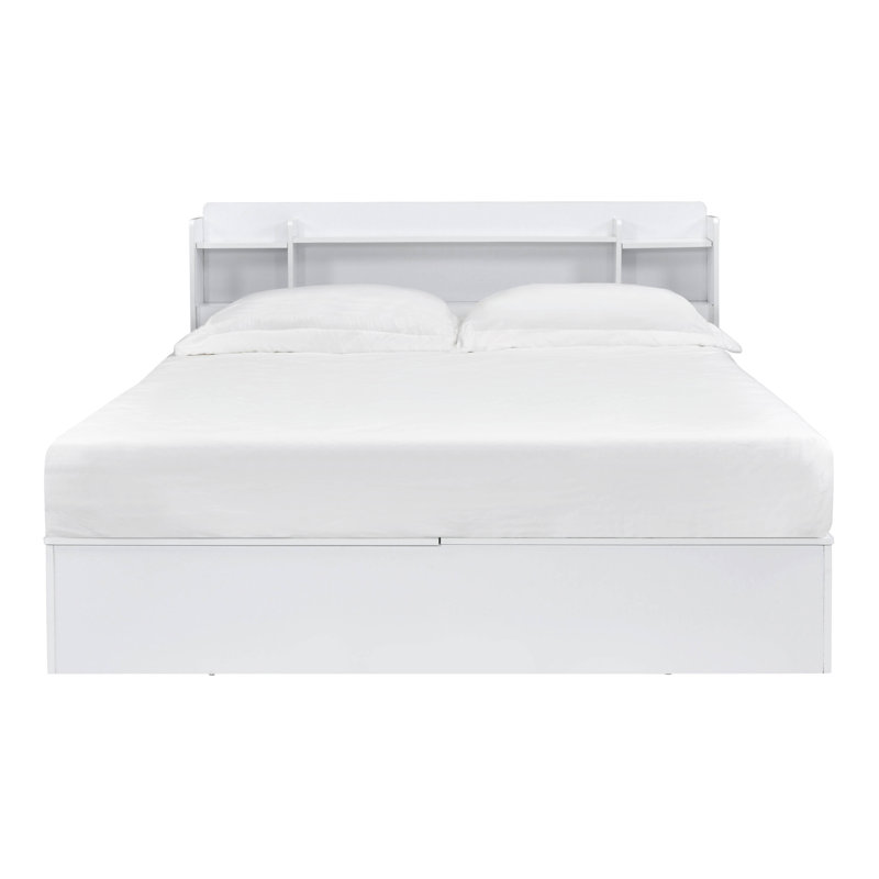 Grand lit Sahas en blanc