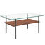 Modern glass coffee table-130837465