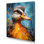 «Blue and Yellow Duck Portrait I - Duck Animal», art mural