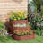 3 Tier Galvanized Steel Raised Garden Bed with Open Bottom-1011232121
