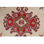 Tapis beige / rouge / brun en laine noué à la main de conception unique 5 pi 7 po x 8 pi 4 po New Age