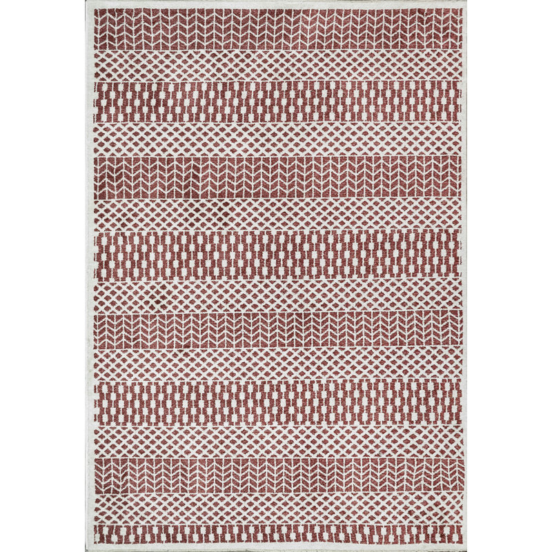 Hera 9x11,5 3303-301 brique / ivoire, Rectangle 9 pi x 11 pi 5 po