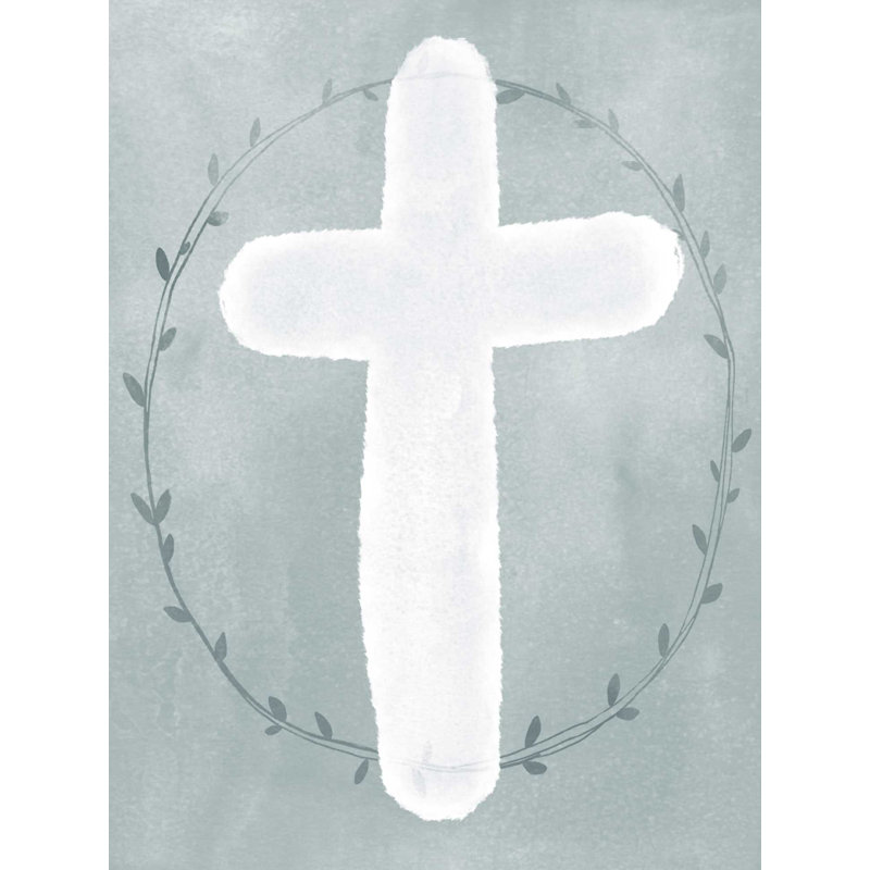 " Watercolor Cross ", 12" W x 16" H