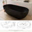 Baignoire autoportante 68,9 po-111987446