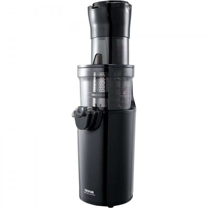 Extracteur de jus à mastication, presse à froid, presse-agrumes à débit lent de 2,6 po, extracteur de jus à haut rendement, facile à nettoyer avec une brosse, pour les légumes à haute teneur en nutriments