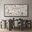 «Birds On Wildflower Plants Minimalist Modern Extra Large», reproduction d'art sur toile encadrée-107117923-111665853