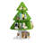 Bookshelf Christmas Tree Shape Corner Bookcase 