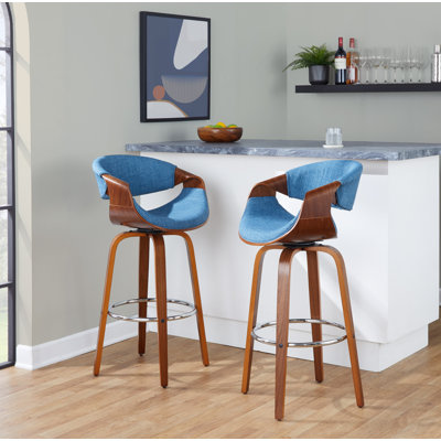 Archaimbaud Swivel Upholstered Counter Stool