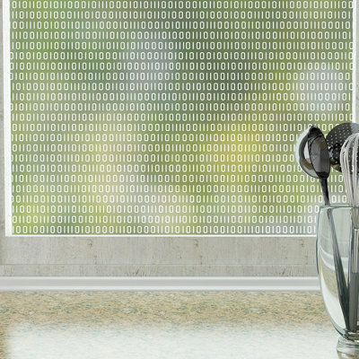 Abstract Non-Wall Damaging Window Decal