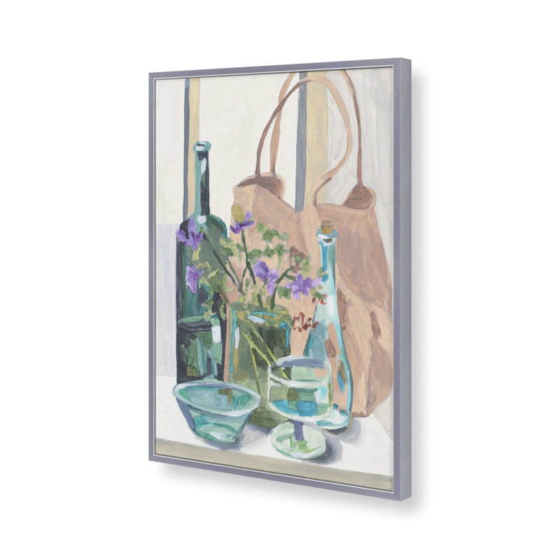 «Sustain Elegance I» par Melissa Wang, reproduction d'art, Impression sur cadre ouvert sans papier mat, Argent argent