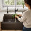 Ensemble d'évier de cuisine à double cuve à tablier frontal tablier frontal 34 po x 21 1/4 po Karran-49947600