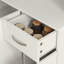 Aurrie 180cm Tall Kitchen Cupboard Freestanding 6 Doors Drawer Cream White