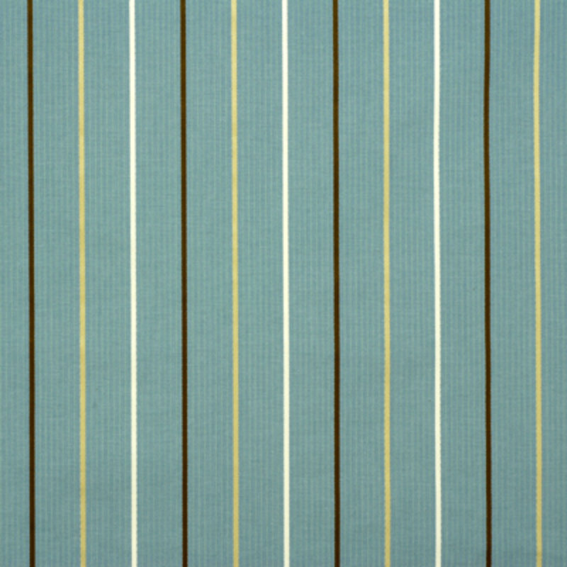 Wolsey Striped Cotton Blend Fabric, Aquamarine