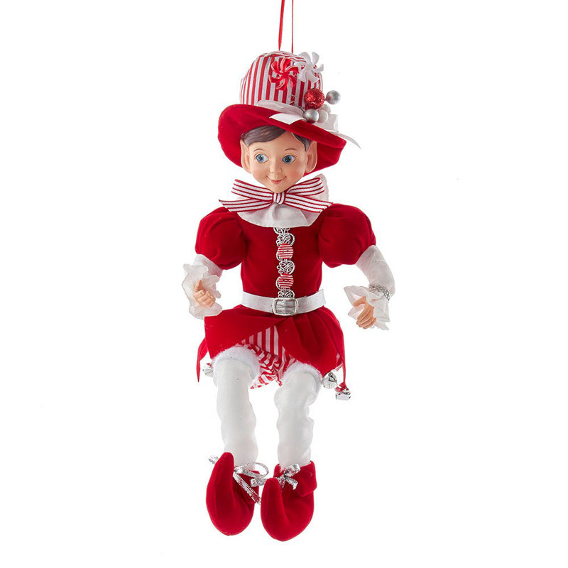 Ornement en forme d'elfe Kringle Klaus