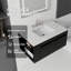 Meuble-lavabo suspendu de 91 cm (36 po) avec lavabo, porte à fermeture douce, comptoir et dosseret en marbre reconstitué granité de 5 cm (2 po), contreplaqué
