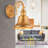 Vintage Gold Adjustable Wall Lamp, Metal Body, 8.1 x 11.8 inches | E27 Socket, Max 40W (Bulb Not Included) | Stylish Home Decor, IP20 Rated, Perfect for Living Room & Bedroom Lighting