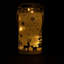 23cm Christmas Decorated Jar Table Winter Woodland Scene Lantern with Warm White LED Lights