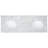 Dilaver 61'' Double Bathroom Vanity with Marble Top
