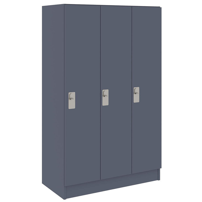 Armoire de vestibule triple à trois compartiments avec porte, Tsunami