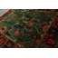 Tapis vert en laine noué à la main 8 pi x 10 pi