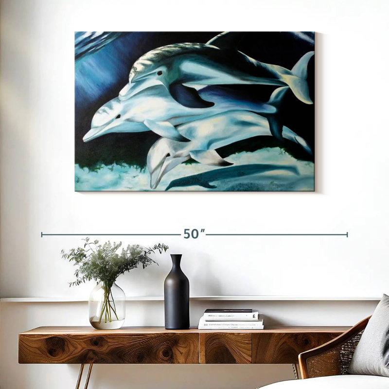 Brampt Dolphin Trio, 26" H x 39" W