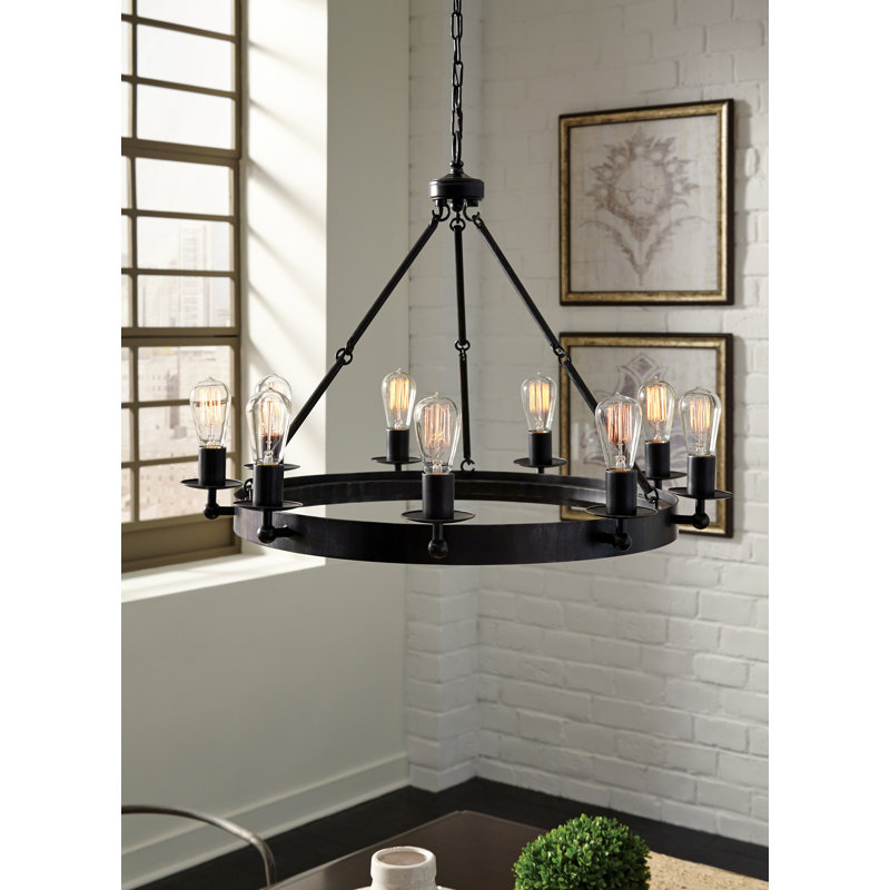 Ravenwood Manor Nine Light Chandelier from Generation Lighting 