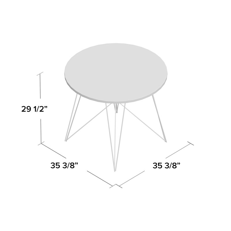 Keiper Four Leg Dining Set, Natural, 5 Pieces: Table, 4 Chairs