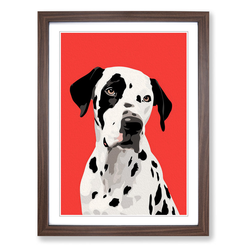 Single Picture Frame Print on Wood, 46cm H x 34cm W, Walnut Framed