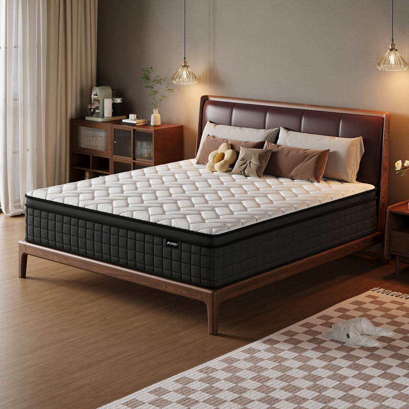 10''/12''/14'' Medium Pocket Spring Hybrid Mattress with CertiPUR-US, Twin, 10"