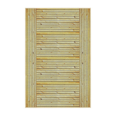 Tapis de zone brune à motifs