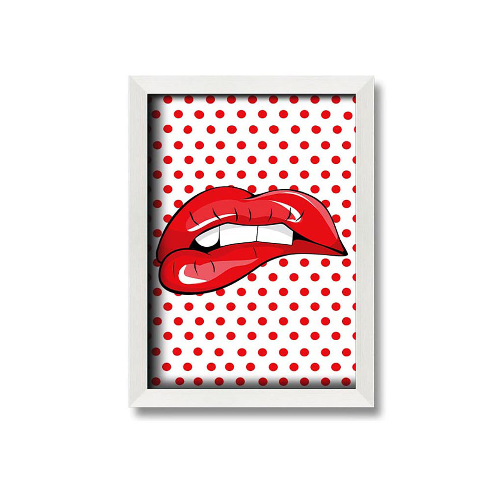 Red Lips 1 Gerahmter Druck Wandkunst