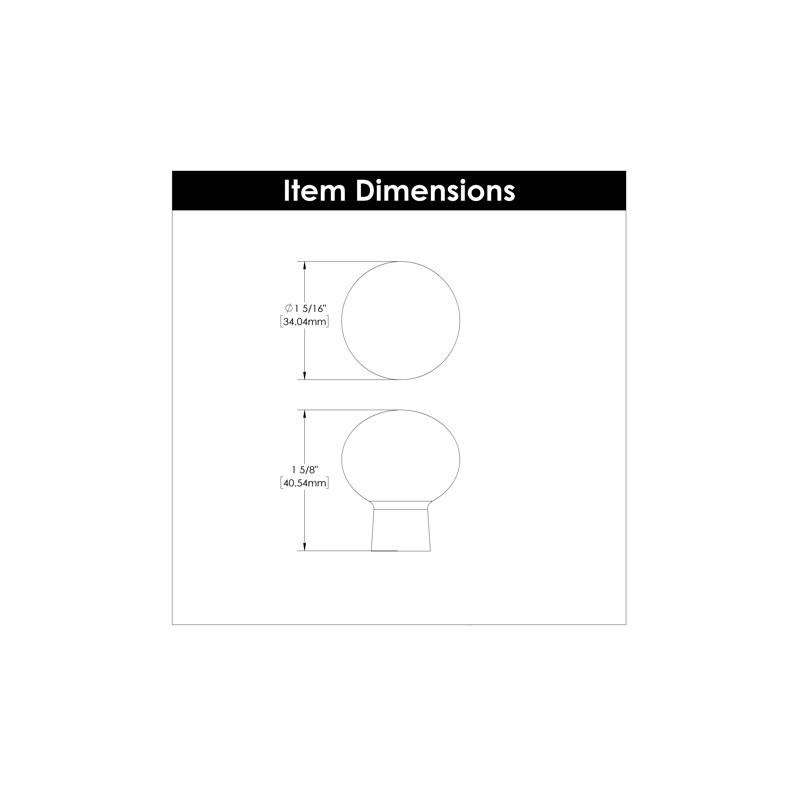 0.63" Diameter Round Knob Multipack