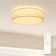 Deontee 14.96'' Linen Dimmable Flush Mount Lighting with Remote and APP