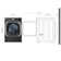 9.0 cu. ft. Mega Capacity Smart wi-fi Enabled Front Load Electric Dryer with TurboSteam and Built-In Intelligence