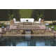 Lucier 44'' Glass Outdoor Coffee Table