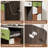 Makeup Vanity Desk With Led Lighted Mirror & Power Outlets-691173001