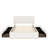 Size Upholstered Platform Bed With 4 Drawers And Golden Edge On The Headboard  Footboard,-2100993412
