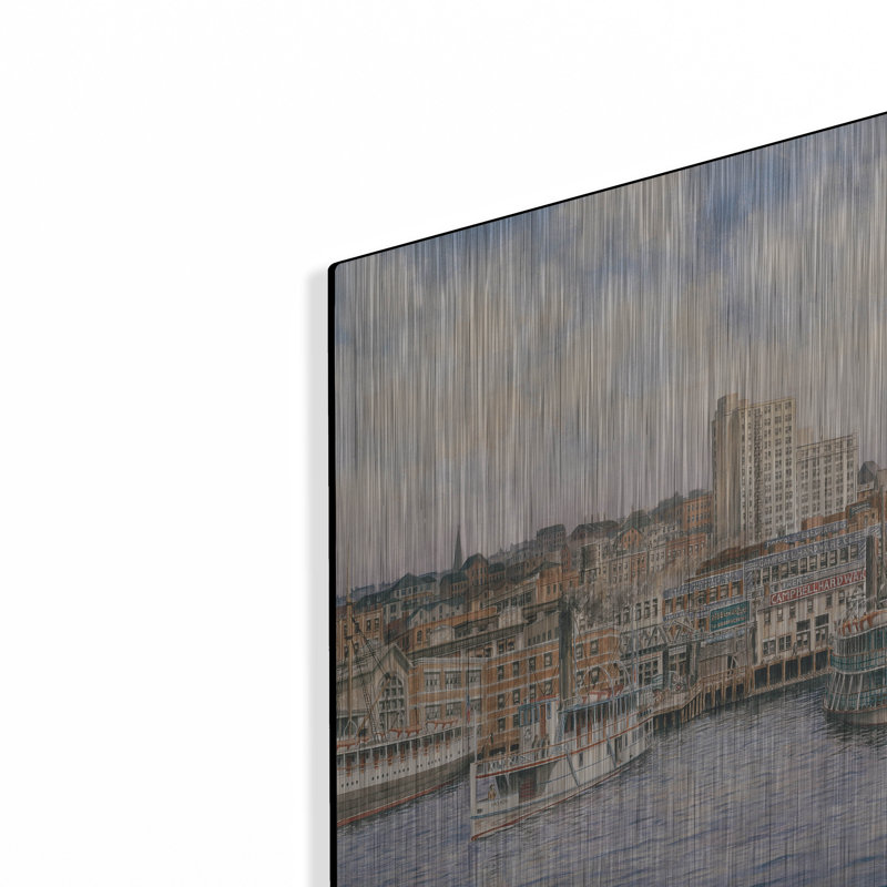 " Coleman Docks, Ca. 1911 " by Stanton Manolakas, 12" H x 16" W