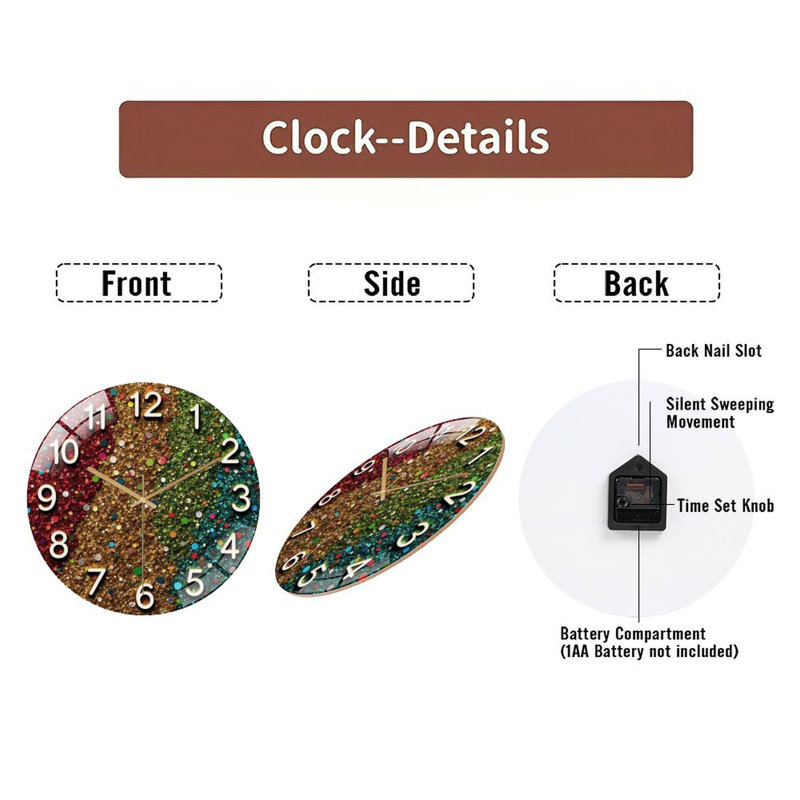 Horloge murale 12 po
