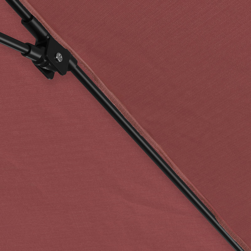 Parasol de marché 132 po Jahnke, Toile Sunbrella® rose vif