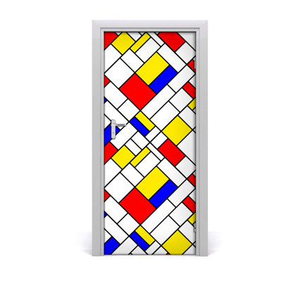 Abstract Wall Door Decal
