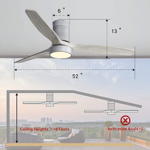 Ivy Bronx Kemp 52'' Ceiling Fan with LED Lights & Reviews | Wayfair