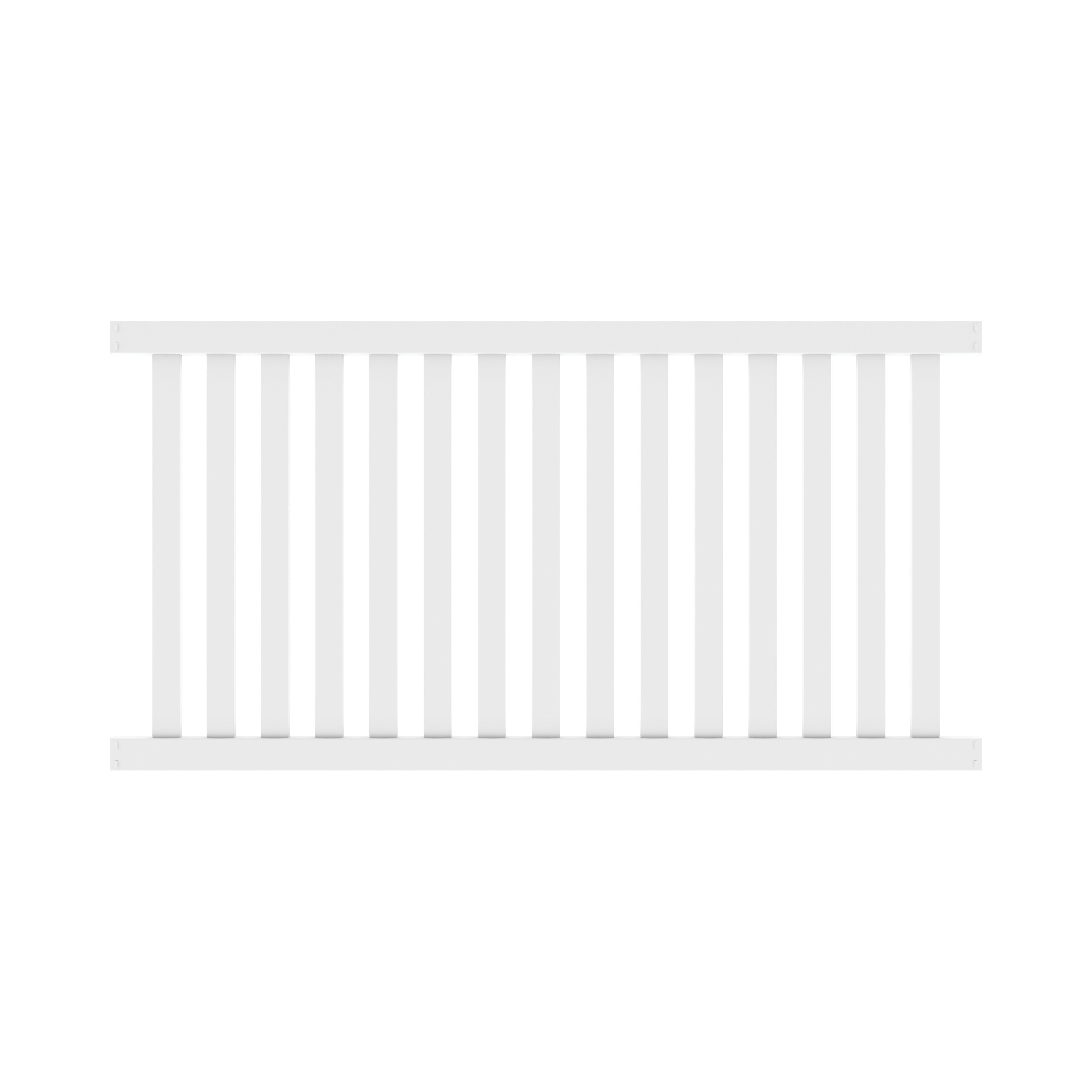 4 ft. H x 8 ft. W Closed Picket Vinyl Fence Panel