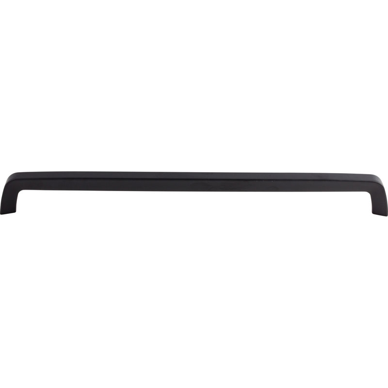 Tapered Bar Pull, Flat Black, 17 5/8" Center to Center