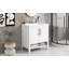 30" Bathroom Vanity with Sink, Multi-functional Bathroom Cabinet with Doors and Drawers, Solid Frame and MDF Board