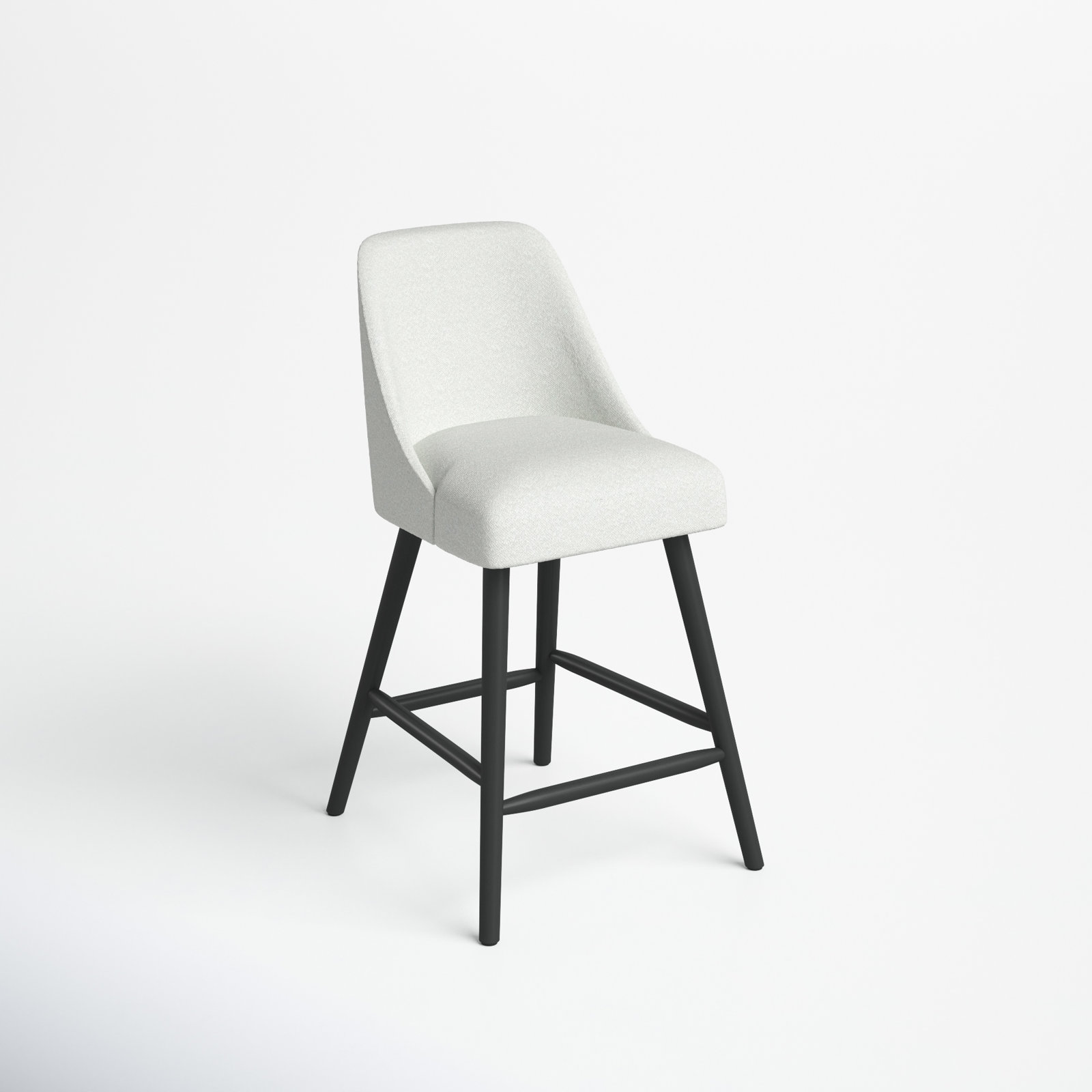 Gallie Bar and Counter Stool, Counter Stool (27" Seat Height), Monaco Eclipse Velvet