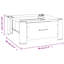 Lavabo piédestal avec tiroir blanc 27,2 po x 27,2 po x 12,8 po