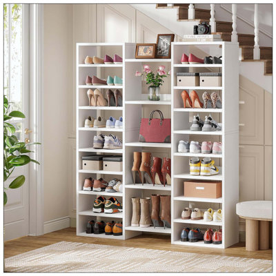 Armoire de rangement à 14 compartiments pour chaussures