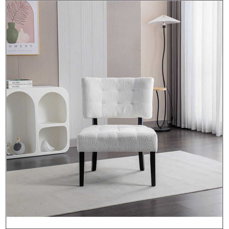 Fauteuil d'appoint capitonné avec sièges surdimensionnés