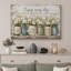 «Enjoy Every Day Daisy Mason Jar», œuvre d'art inspirante, images de salon, impression sur toile encadrée-134328312-134328308